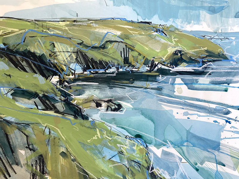 Loose Sketch of the Cornish Coast